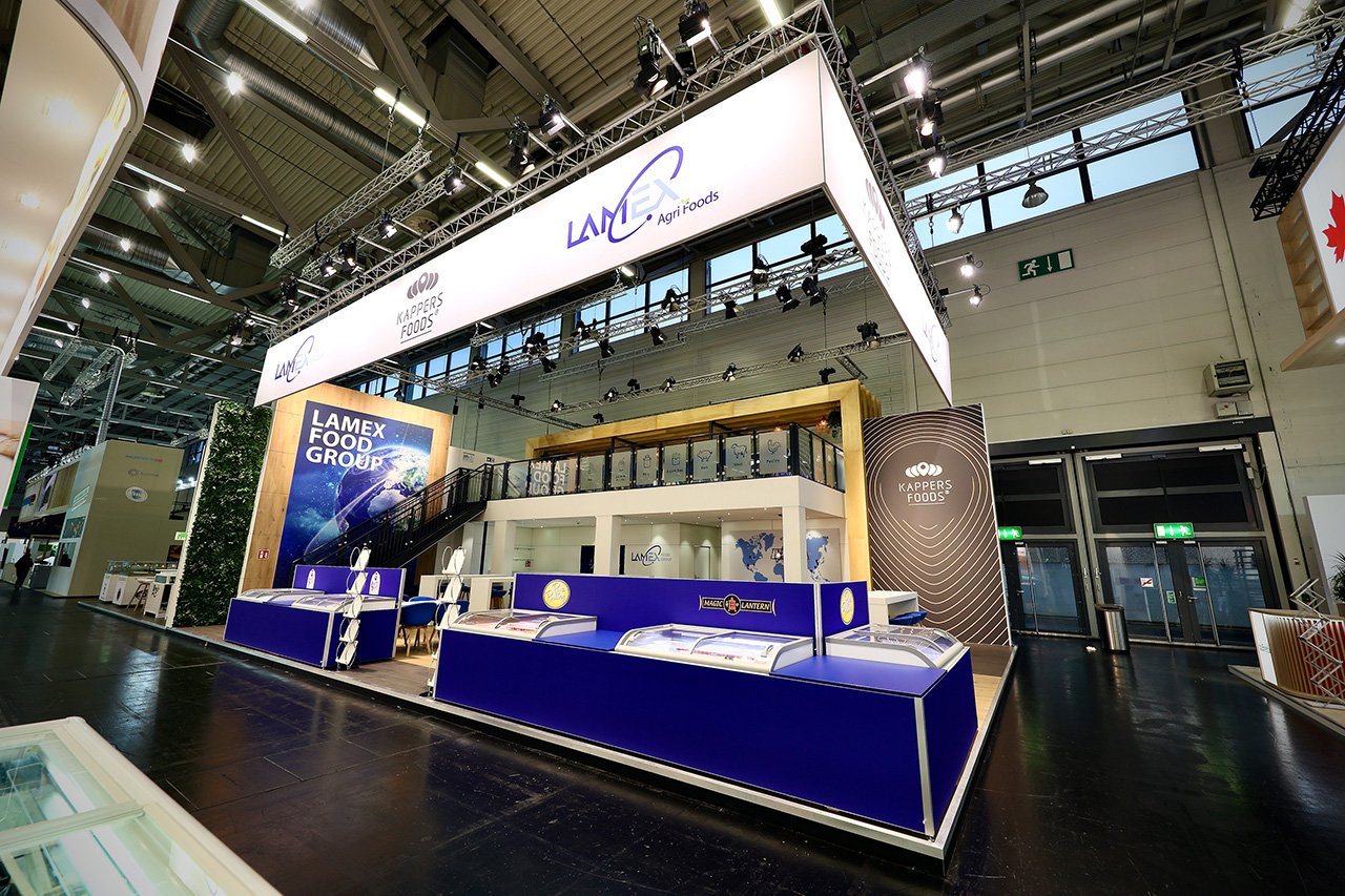 Beursstand van Lamex Agri foods gerealiseerd door Menkhorst Standbouw